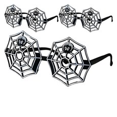 Allode 萬聖節慶典派對眼鏡, TYPE10蜘蛛網, 3個