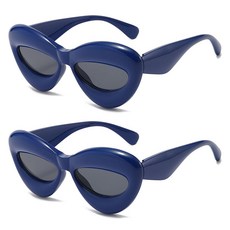 Allode 泡泡厚重派對眼鏡, 2個, TYPE06海軍藍