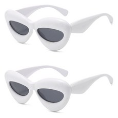 Allode 泡泡厚重派對眼鏡, 2個, TYPE09白色