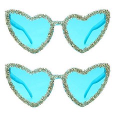 Allode 糖果愛心派對眼鏡, TYPE01天空藍, 2個