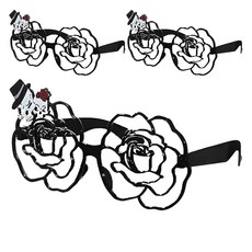 Allode 萬聖節慶典派對眼鏡, TYPE05暗黑玫瑰, 3個