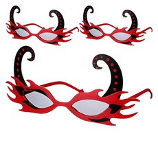 Allode 萬聖節慶典派對眼鏡, TYPE02黑角, 3個