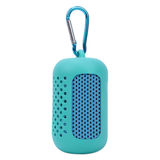 휴대용 냉감 스포츠타월 + 버클커버 세트 30 x 90 cm, 녹색, 1세트