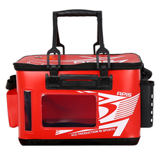 APIS 多功能活魚桶 誘餌桶 活魚桶 45L, 紅色