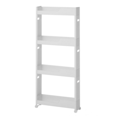 comet 可移動邊角置物架 50 x 13 x 114.5cm, 白色, 4層