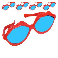 Allode 大尺寸嘴唇派對眼鏡, TYPE01紅色, 5個