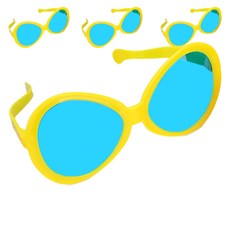 Allode 大尺寸外星人派對眼鏡, 4個, TYPE02黃色