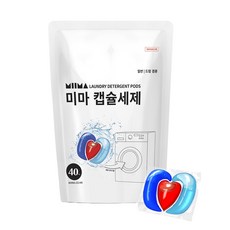 MIIMA 膠囊洗衣精, 40入, 1個
