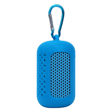 휴대용 냉감 스포츠타월 + 버클커버 세트 30 x 80 cm, 엷은 남색의, 1세트