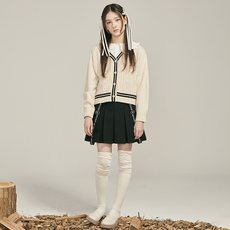 applepink 女童吊帶百褶裙 S505