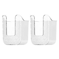 제이라이프 몰타 벽걸이 티슈 케이스, 화이트, 2개