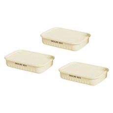 Block Mart 儲物櫃整理收納籃 TYPE3, 3個, 混合色