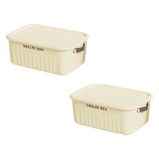 Block Mart 食品儲藏室整理箱 收納籃 TYPE4, 混合顏色, 2個