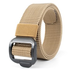 맙소샵 長度可調扣環 登山釣魚運動腰帶 RK2054, 米色, 1個