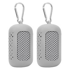 다정다감 냉감 스포츠타올 + 케이스 + 카라비너 세트, 그레이, 2세트