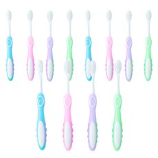 MISO DENTAL 兒童棉花糖牙刷 7歲~11歲, 12入, 隨機出貨, 1個