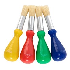 Kes.B 藝術學校 水滴狀幼兒畫筆 4件組, 混合色, 1套