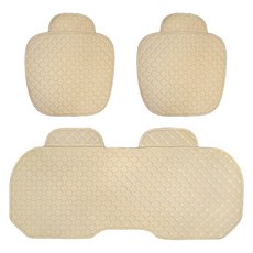 Inducar 輕型車專用 鑽石菱格紋坐墊組, 米色, 1套