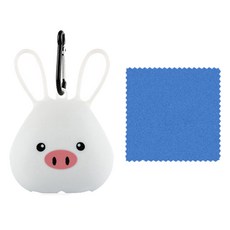 便攜涼感毛巾 小款 40 x 40 cm + 角色造型收納盒組, 白色, 1套