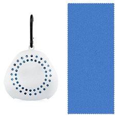 便利攜帶式涼感毛巾 大尺寸 30 x 80 cm + 基本收納盒組, 白色, 1套