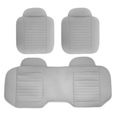inthecar 輕型車用 四季皮革坐墊組, 1套, 灰色
