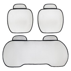 인더카 경차용 통풍방석 세트, 실버, 1세트