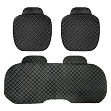 Inducar 輕型車用 鑽石菱格紋坐墊組, 深黑色, 1套