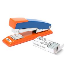 Peace Tools 彩色釘書機, 1個, 橘色 + 藍色