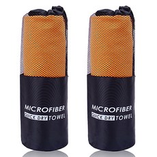 Dajeongdagam 超細纖維運動毛巾, 橘色, 2個