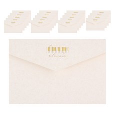 Maket Gamseong 紅色壓花商務信封, 鋼琴, 20個