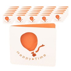 Maket Gamseong 簡易留言迷你卡, 氣球, 100個