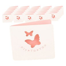 Maket Gamseong 簡易留言迷你卡, 蝴蝶, 100個