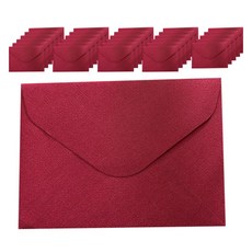 Maket Gamseong 卡片明信片彩色信封, 30個, 酒紅色