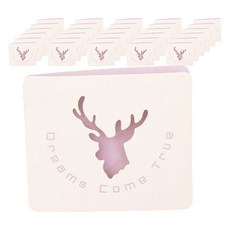Maket Gamseong 簡單留言迷你卡, 麋鹿, 100張