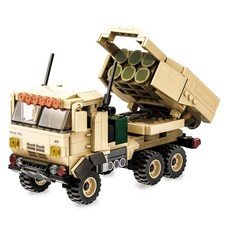 WANGE 萬格 軍事海馬斯火箭炮相容積木, 混合顏色, 1個