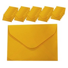 Maket Gamseong 卡片明信片彩色信封, 30個, 黃色