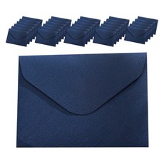 Maket Gamseong 卡片明信片彩色信封, 30個, 海軍藍