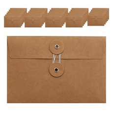 Maket Gamseong 復古鐵絲束口袋, 30個, 棕色