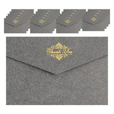 Maket Gamseong 紅色壓花商務信封, 感謝, 20個