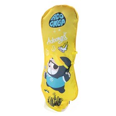 ADOONGA 一體式高爾夫航空保護套, 黃色