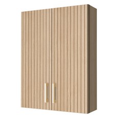 모카바스 스트라이프 욕실 수납장 방문설치, 네츄럴 오크, 1개