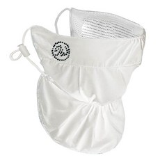 防紫外線高爾夫面罩 H2 型, 白色, 1個