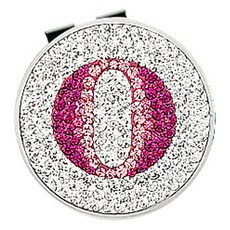 ANYGOLF 水晶字母高爾夫球標, 16 白粉色(AP-O), 1個