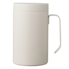 TUMS 極致現代不鏽鋼馬克杯, 米白色, 460ml, 1個