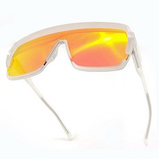 HILX 영블러드 스포츠 미러렌즈 선글라스 HYB00705 + YBRD10, 매트투명(프레임) + 레드(렌즈), 1개