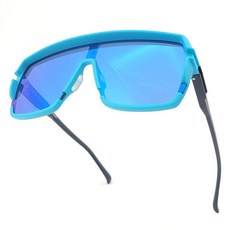 HILX Youngblood 運動水銀鏡片太陽眼鏡 HYB00701 + YBBL7, 霧面水綠色(鏡框) + 藍色(鏡片), 1個