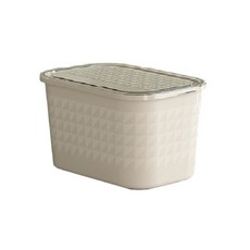 블럭마트 의류 이불 멀티정리상자, 크림, 중형(25.5 x 17.3 x 15.3 cm), 1개