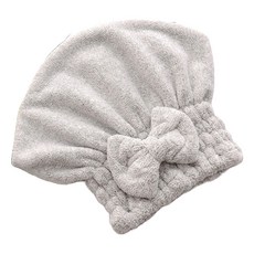 블루밍 벨벳 헤어타올 터번 34 x 28 cm, 멜란지, 1개