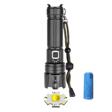 리버폭스 캠맨 써치라이트 XHP70 랜턴 1476A + 18650 배터리 세트, 혼합색상, 1세트