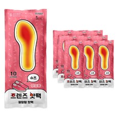 [국내생산] 인라이프 깔창형 프렌즈 핫팩 90g 여성용 2p, 10개